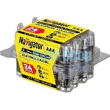 Элемент питания алкалиновый Navigator AAA/LR03 NBT-NE-LR03-BOX24 (уп.24шт)