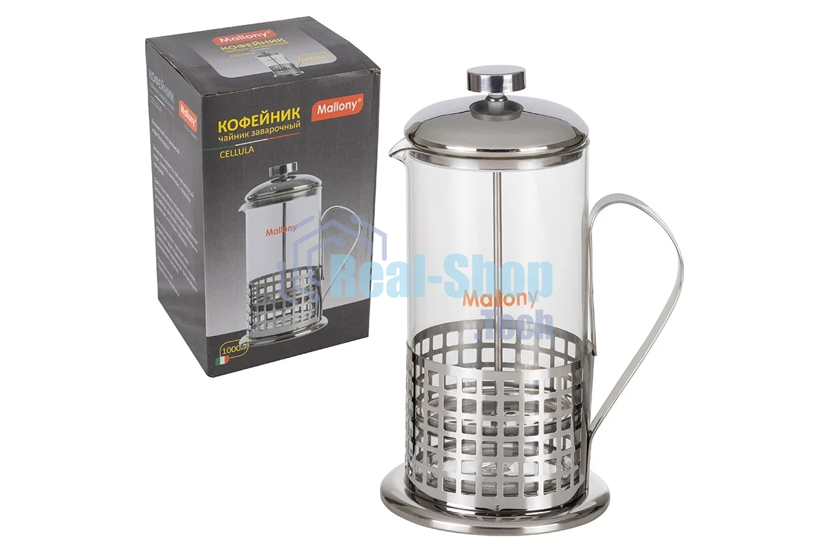 Френч-пресс MALLONY B511-1000ML Cellula (сталь)