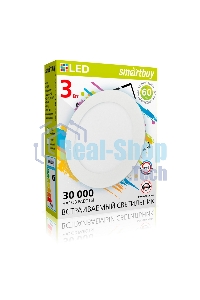 Встраиваемый светильник Smartbuy (SBL-DL-3-65K) 3w/6500K