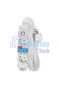 Удлинитель Smartbuy (SBE-16-3-07m-ZS) 3 роз х 7,0 м - белый