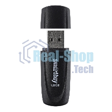 Флешка USB SmartBuy Scout black (SB128Gb2SCK), 128Gb, USB 2.0, R/W 30/15, черный