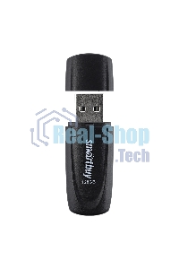 Флешка USB SmartBuy Scout black (SB128Gb2SCK), 128Gb, USB 2.0, R/W 30/15, черный