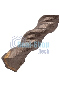 Бур по бетону Denzel двойная спираль, Cobalt W-tip, 18x310 мм, SDS PLUS