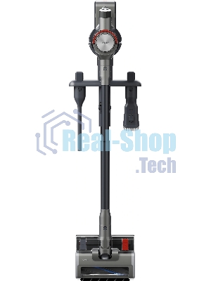 Пылесос вертикальный Vitek VT-CLSAQUA_RAPID серый стальной/серебристый, питание от аккумулятора, 220 Вт, уборка влажная/сухая, пылесборник 0.55 л