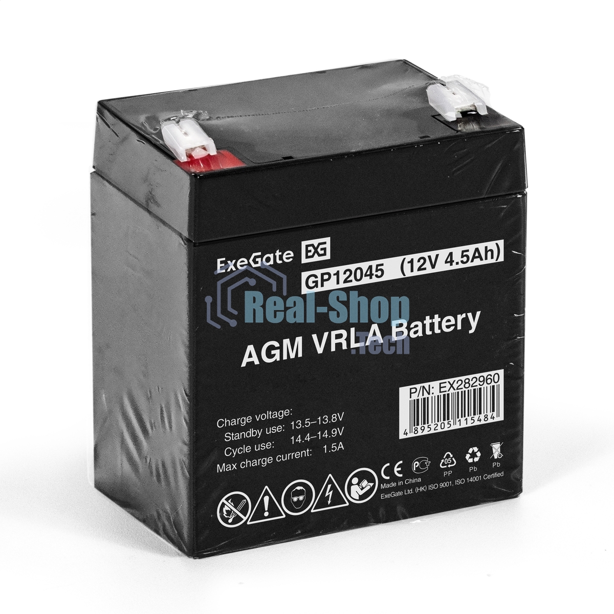 Батарея для ИБП ExeGate GP12045 (12V 4.5Ah), клеммы F1