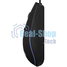 Мышь проводная Oklick 100M черный, 1600 dpi, USB, кнопки - 4