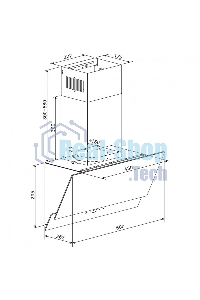 Вытяжка каминная Zigmund & Shtain K 151.6 W белый, 60 см, 650 куб. м/ч, 55 дБ
