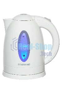 Чайник электрический Starwind SKP2211 1.7л. 2200Вт белый (корпус: пластик)