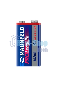 Батарейки Maunfeld PRO Long Life Alkaline 9V(6LR61) MB9-BL1, блистер 1 шт.