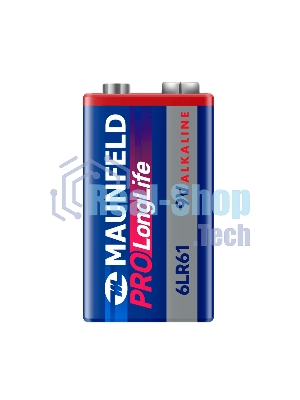 Батарейки Maunfeld PRO Long Life Alkaline 9V(6LR61) MB9-BL1, блистер 1 шт.