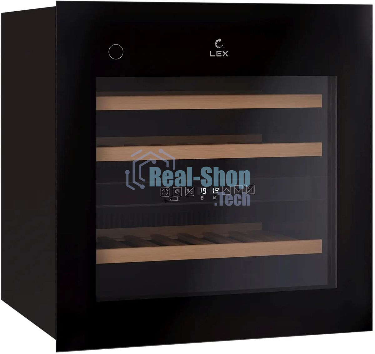 Винный шкаф LEX LWD6036BL dual zone PP 1-нокамерн. черный (CHAT500008)