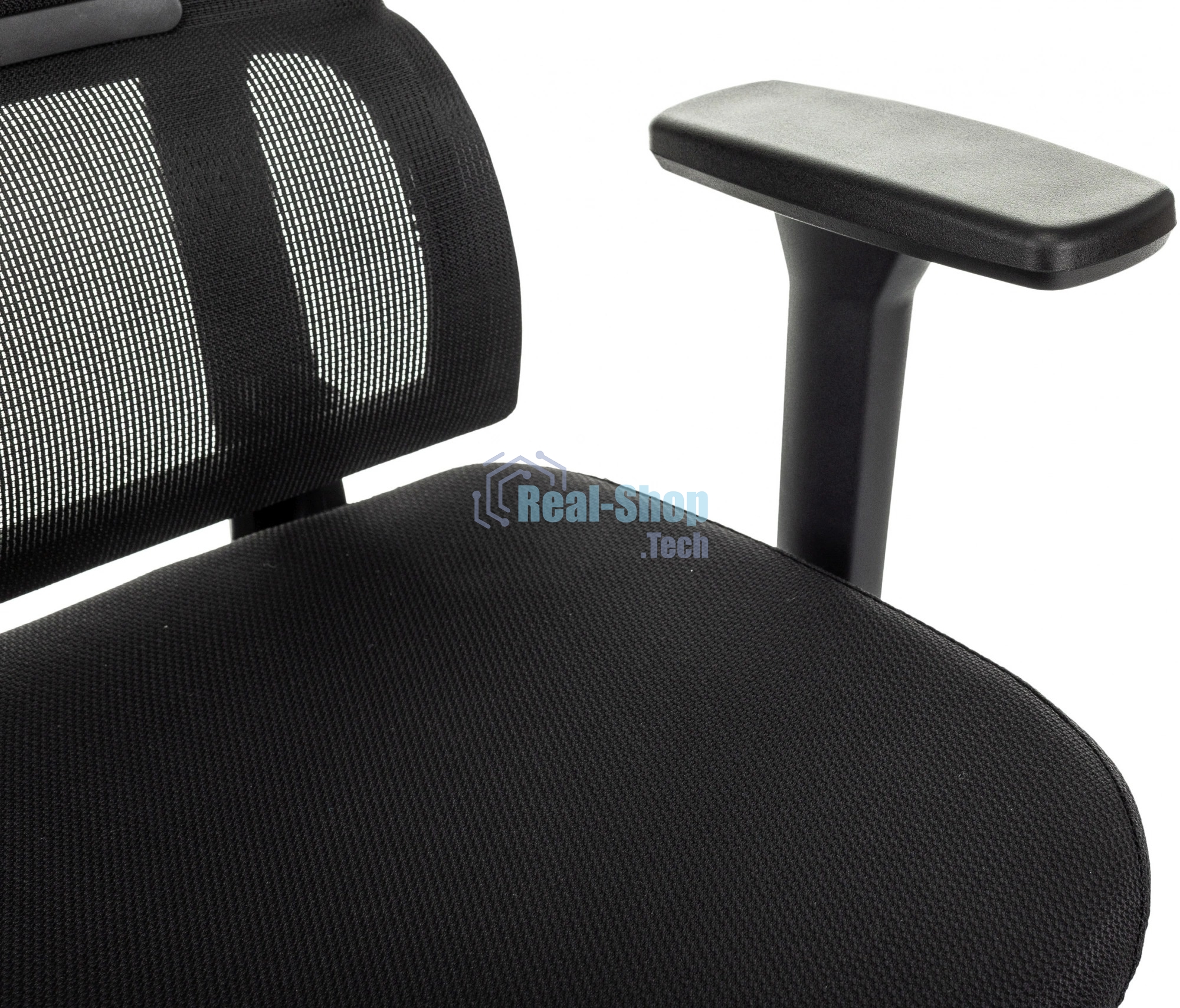 Кресло руководителя Бюрократ MC-711N-H черный, сетка/ткань, с подголов. крестов. пластик