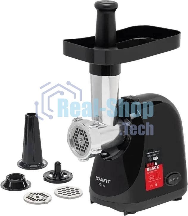Мясорубка электрическая Scarlett SC-MG45S75 черный / красный