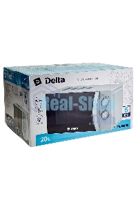 Микроволновая печь DELTA DL-88L20 белый, 20 л, 700 Вт, переключатели - поворотный механизм