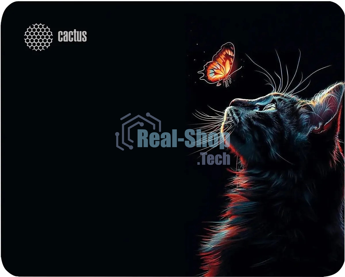 Коврик для мыши Cactus Night Cat 220x180x2мм (CS-MP-P12XS)