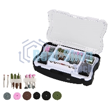 Набор оснастки для гравера (102 шт) Deli DH-ZMT04-EH1 хвостовик 3,2мм, пласт. кейс