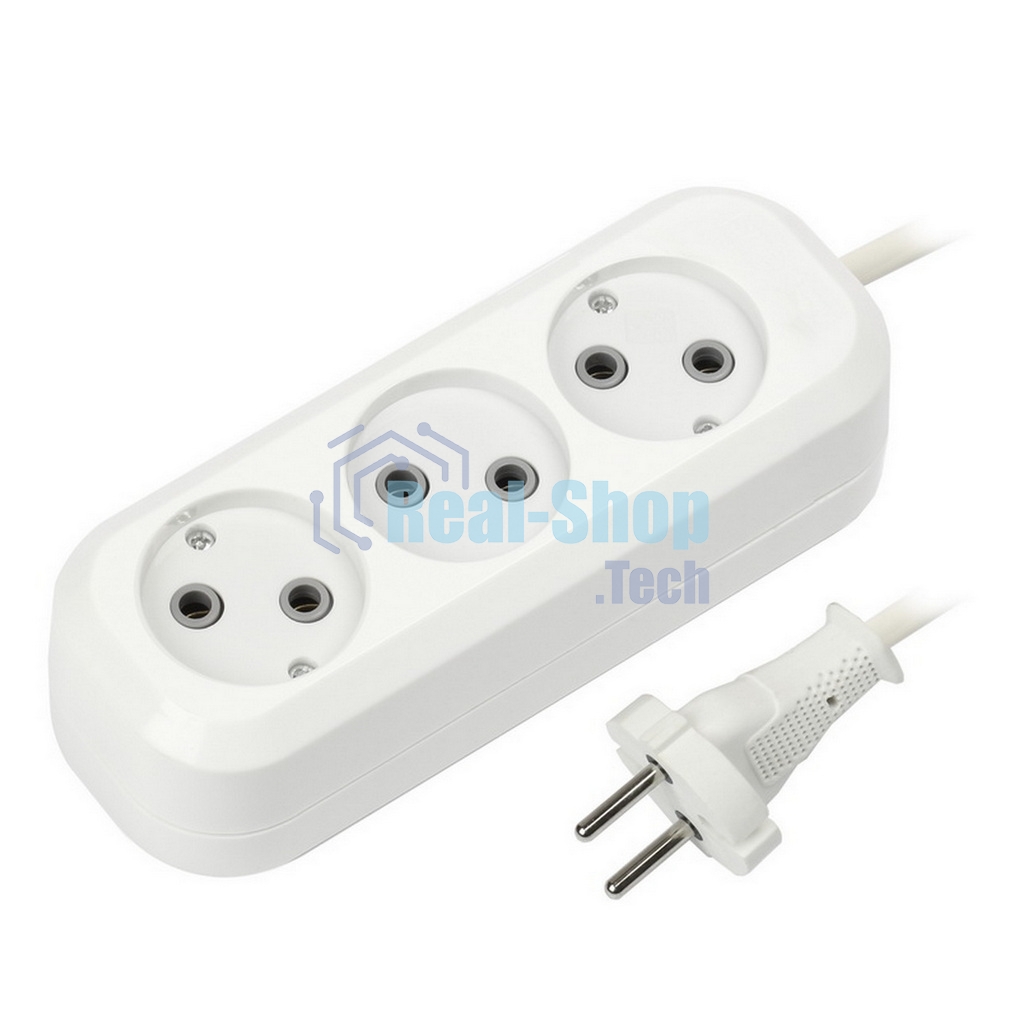 Удлинитель Smartbuy (SBE-10-3-10-N) 3 гнз х 10 м (10А/2.2 кВт, ПВС 2х1.0)