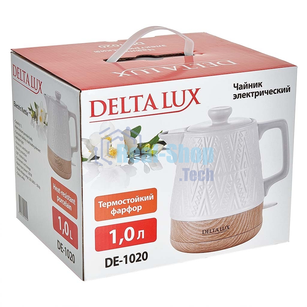 Чайник электрический DELTA LUX DE-1020 белый