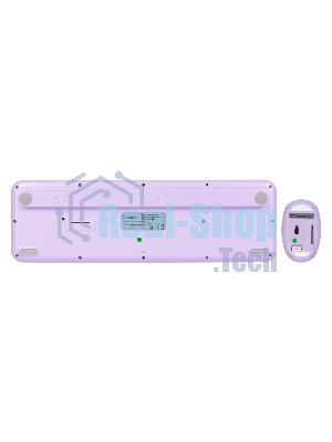Комплект клавиатура+мышь Smartbuy Cute Bunny беспроводной, USB, 1000 DPI, сиреневый/белый