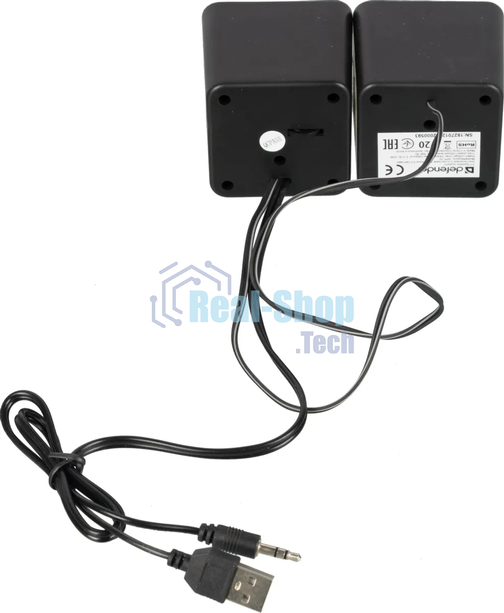 Акустическая система 2.0 Defender #1 SPK 22 черный, 5 Вт, питание от USB