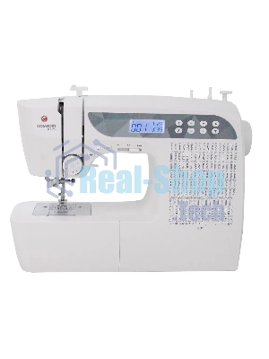 Швейная машина Comfort 1001 200 операций, 9 видов петель, жк дисплей, нитевдеватель, горизонтальный челнок, русск./англ. алфавит, плавная регулировка скорости на корпусе, регулятор давления лапки, нитевдеватель, возможность шитья двойной иглой, возможност