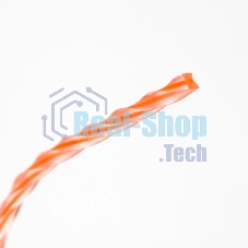 Леска Duoline D 1,6 мм L 15 м (скрученный квадрат, двухцветная, красная жила) на пластиковой обойме, блистерн.тип