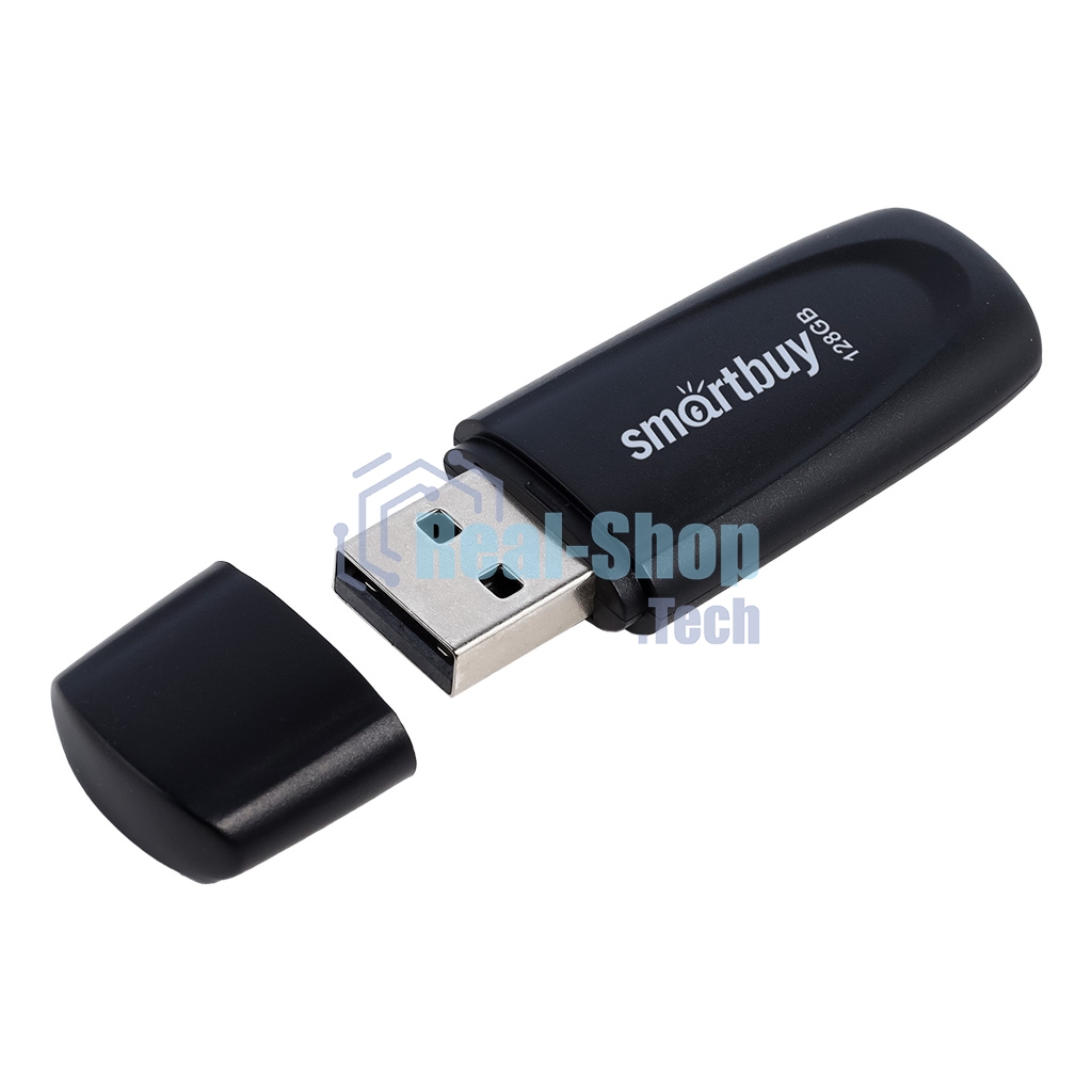 Флешка USB SmartBuy Scout black (SB128Gb2SCK), 128Gb, USB 2.0, R/W 30/15, черный