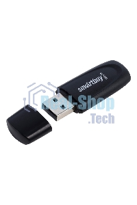 Флешка USB SmartBuy Scout black (SB128Gb2SCK), 128Gb, USB 2.0, R/W 30/15, черный
