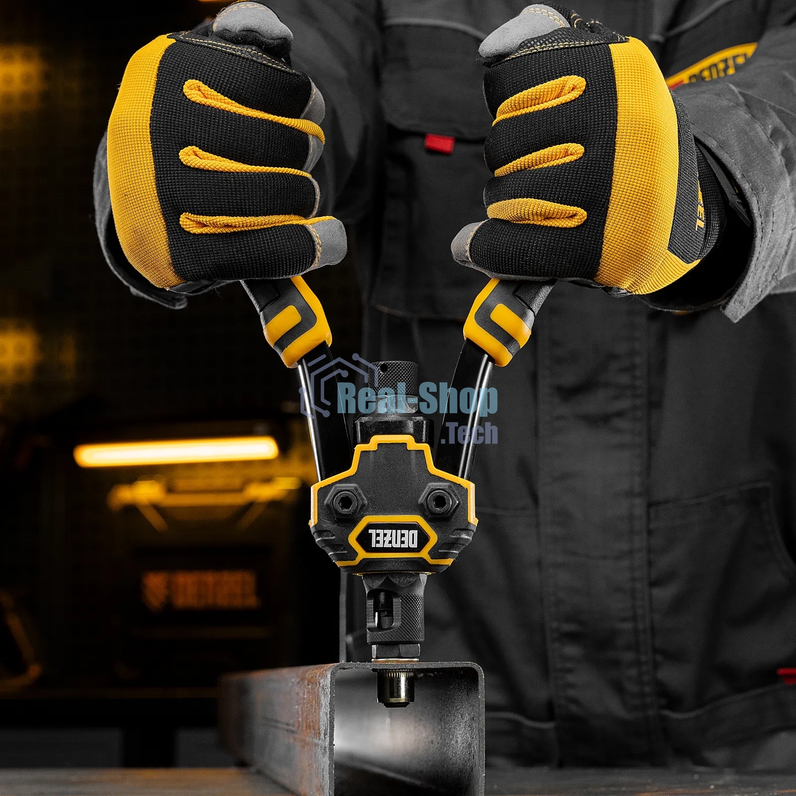 Заклепочник Denzel для резьбовых заклепок, двуручный, заклепки М3, М4, М5, М6, М8, М10, M12