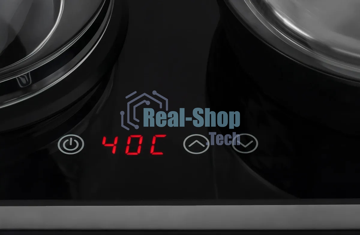 Чайник электрический Starwind SKG4044 1.8 л, 1800 Вт, черный/серебристый корпус: стекло