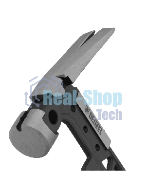 Молоток строительный Denzel 450 г, цельнокованый, боек с магнитом, двухкомп. обрезин. рук-ка