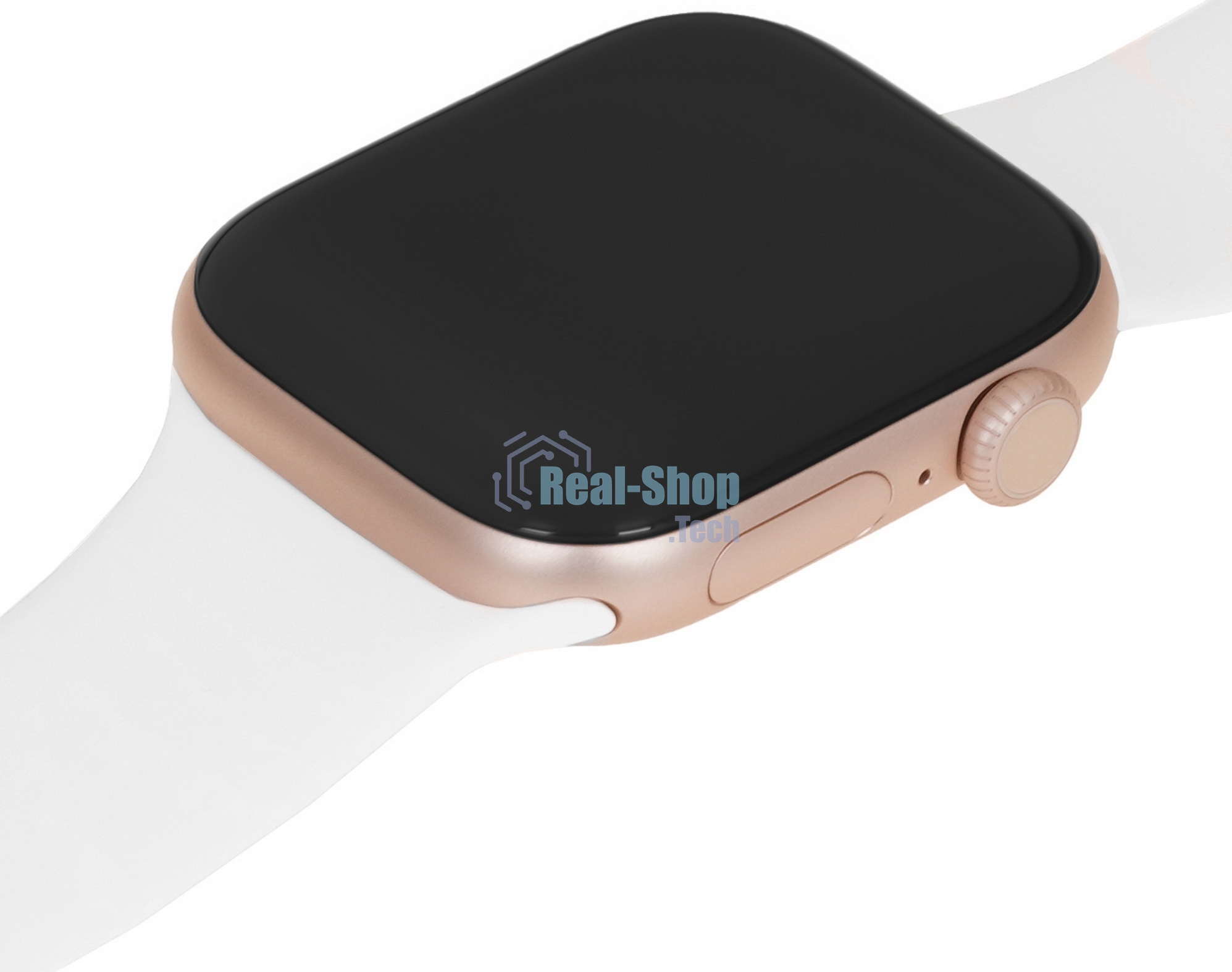 Умные часы Apple Watch Series 11 A3331 42мм OLED корп.розовое золото Sport Band рем.белый разм.брасл.:150-200мм (MEU44LW/A)