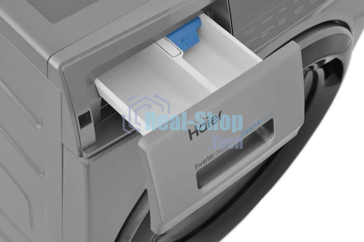 Стиральная машина Haier HW80-BP14969BS серебристый загрузка фронтальная 8 кг, 1400 об/мин., класс: А+++