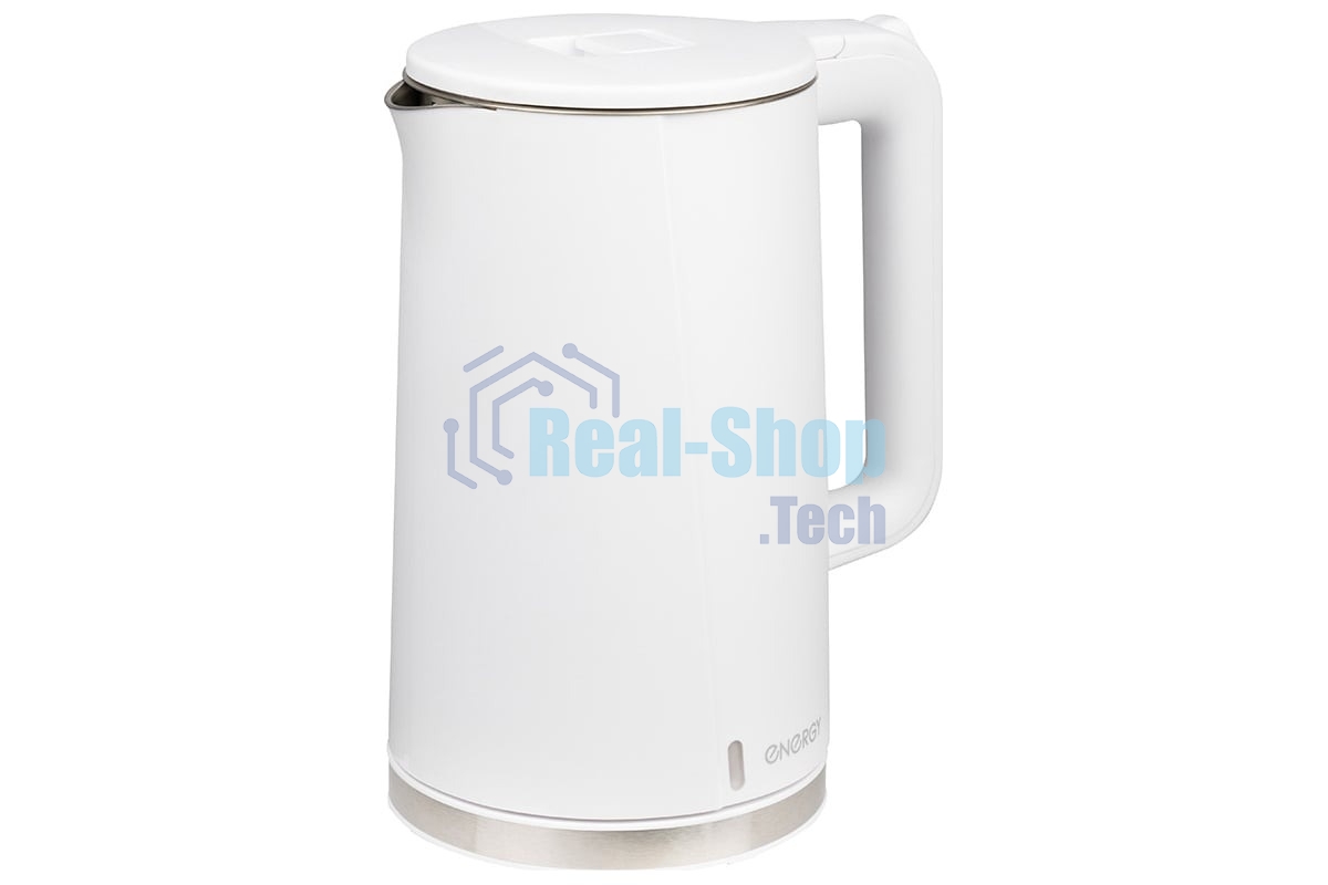 Чайник электрический Energy E-208 1.7л белый, двойной корпус