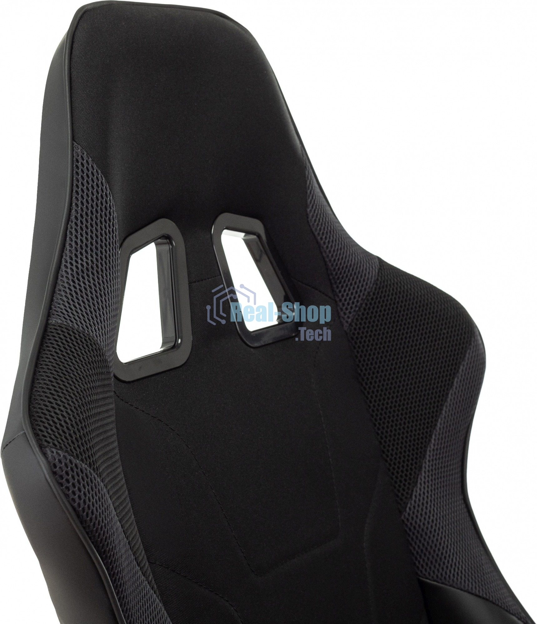 Кресло игровое Бюрократ VIKING 4 AERO BLACK EDITION черный искусст.кожа/ткань