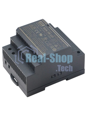Блок питания AC-DC, 90Вт, вход 85-264 В AC 47-63Гц,120-370В DC, выход 12В,7.5А, рег. выхода 12-13.8В, в кожухе на DIN-рейку