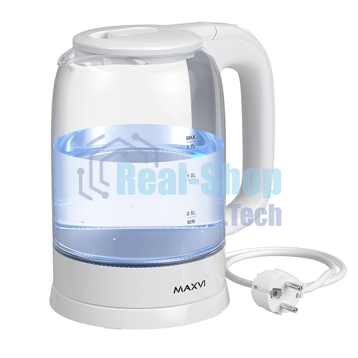 Чайник электрический Maxvi KE1741G белый