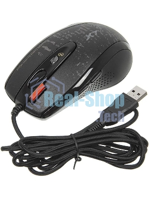 Мышь проводная A4Tech F5 черный, 3000 dpi, USB, кнопки - 7