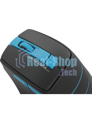 Мышь беспроводная A4Tech Fstyler FG30S серый/синий, 2000 dpi, радиоканал, USB, кнопки - 5