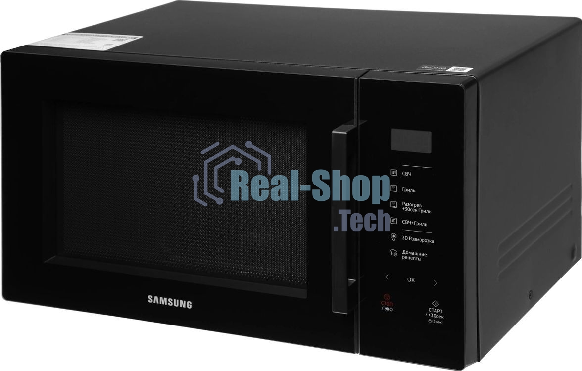 Микроволновая печь Samsung MG30T5018AK/BW черный, 30 л, 900 Вт, переключатели - сенсор