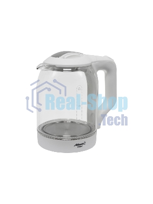 Чайник электрический Atlanta ATH-2466 (белый) стеклянный