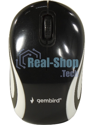 Мышь беспроводная Gembird MUSW-610 черный, 1200 dpi, радиоканал, USB, кнопки - 3