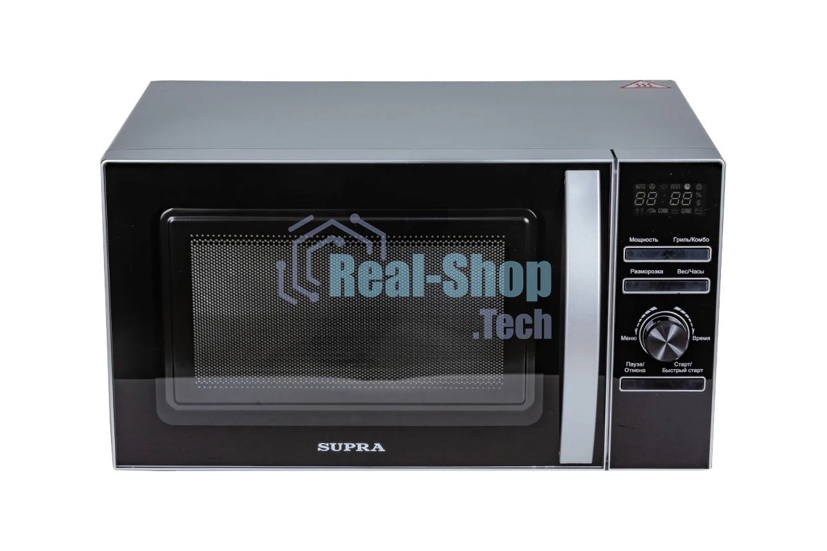 Микроволновая печь SUPRA 20TSG55 серебристый, 20 л, 700 Вт, переключатели - поворотный механизм/кнопки