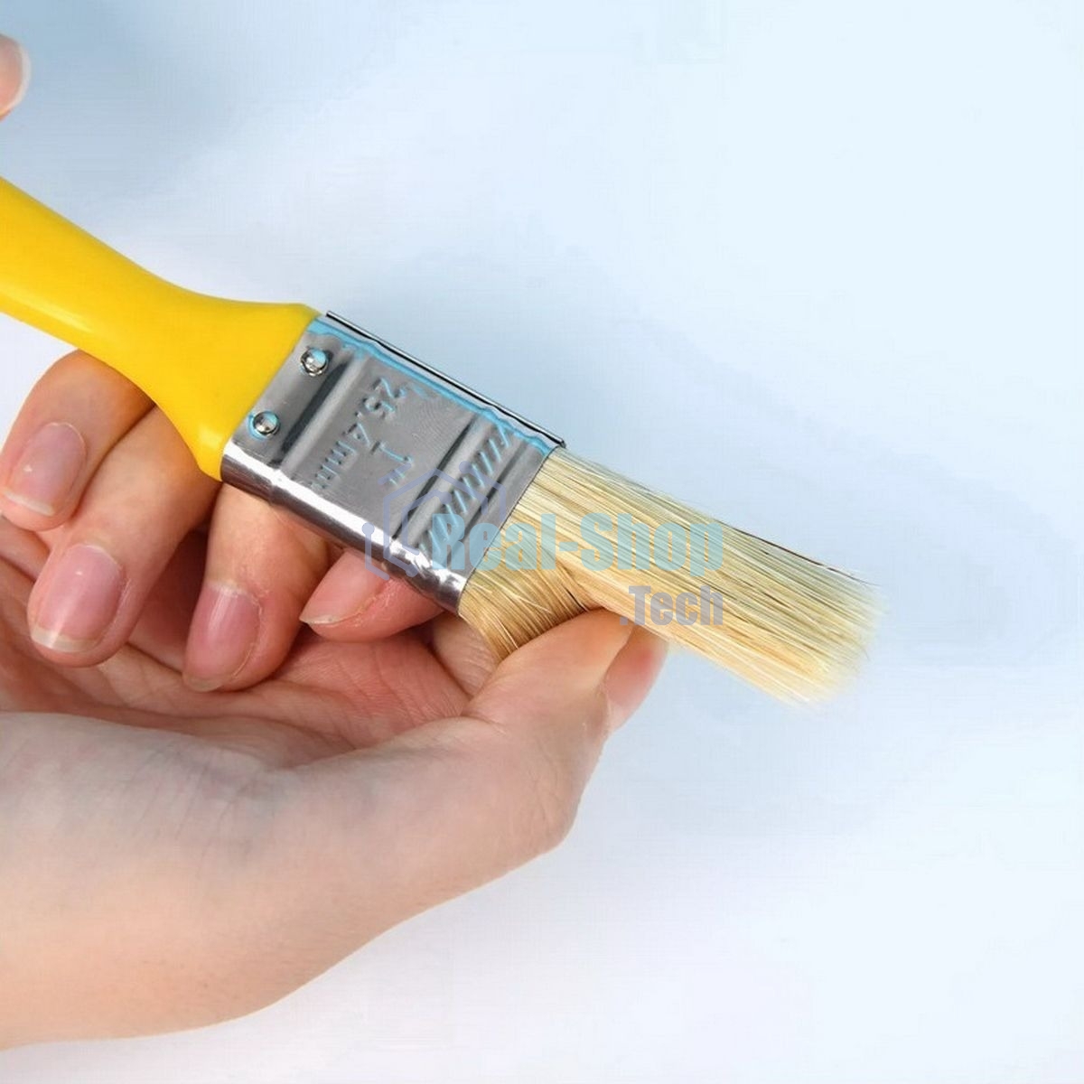 Кисть малярная с пластиковой ручкой Deli DL509111 25мм, натуральная щетина