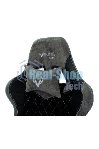 Кресло игровое Бюрократ VIKING 7 KNIGHT B FABRIC черный текстиль/эко.кожа крестовина металл/пластик