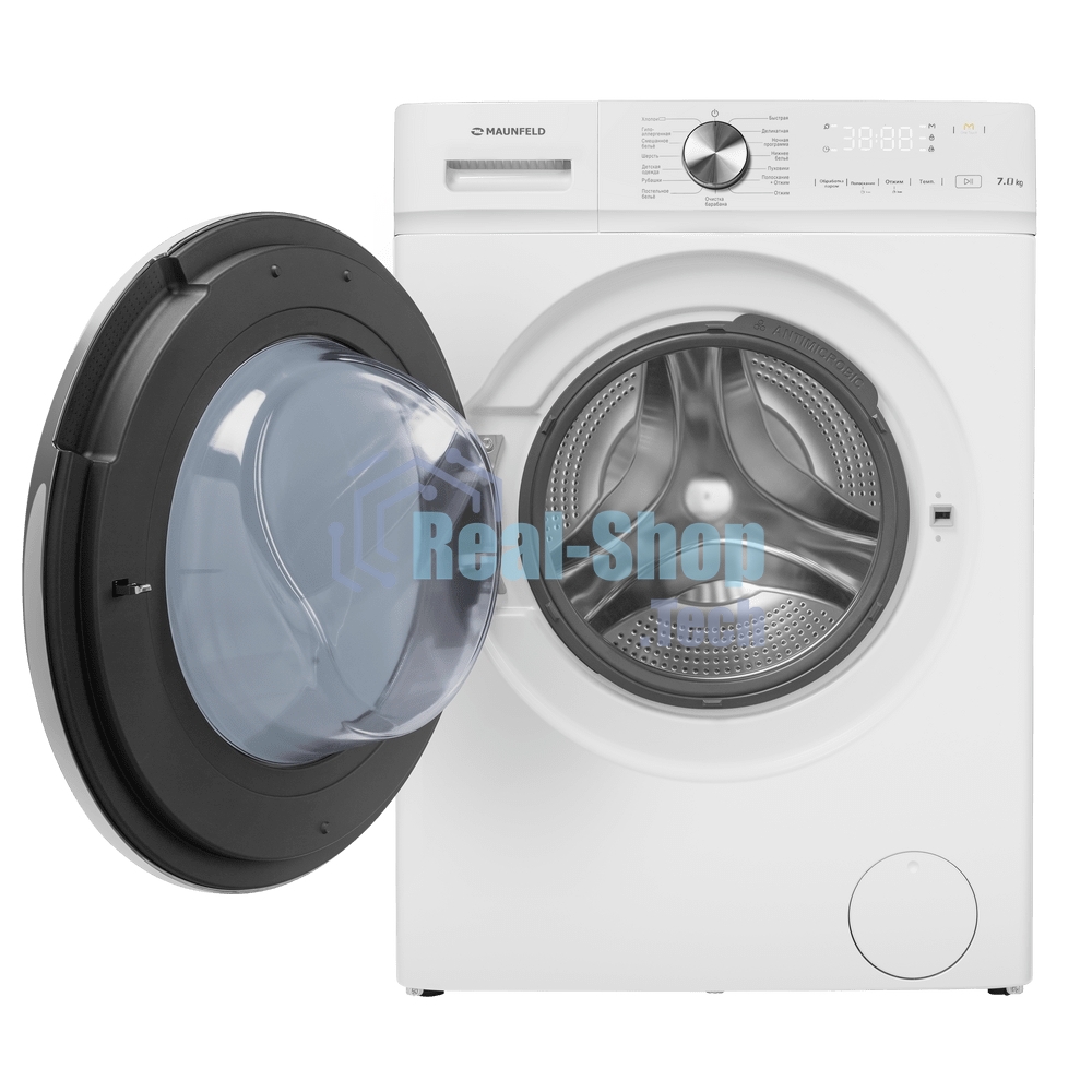 Стиральная машина Maunfeld MFWM127IWH053 белая, загрузка фронтальная 7кг, 1200 об/мин., класс: A+++