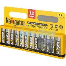 Элемент питания алкалиновый Navigator AA/LR6 NBT-NE-LR6-BP12 (блист.12шт)