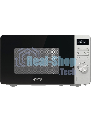 Микроволновая печь Gorenje GRILL MO23A4X нержавеющая сталь, 23 л, 800 Вт, переключатели - кнопки, поворотный механизм
