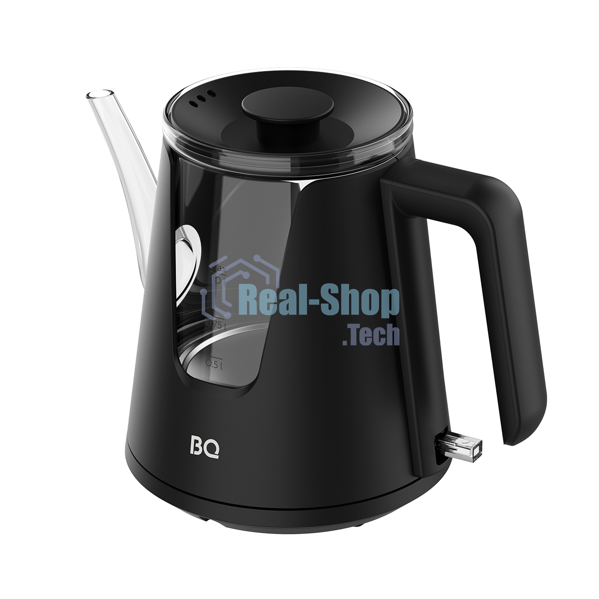 Чайник электрический BQ KT0046DW черный, 2200 Вт, 1л