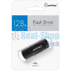 Флешка USB SmartBuy Scout black (SB128Gb2SCK), 128Gb, USB 2.0, R/W 30/15, черный